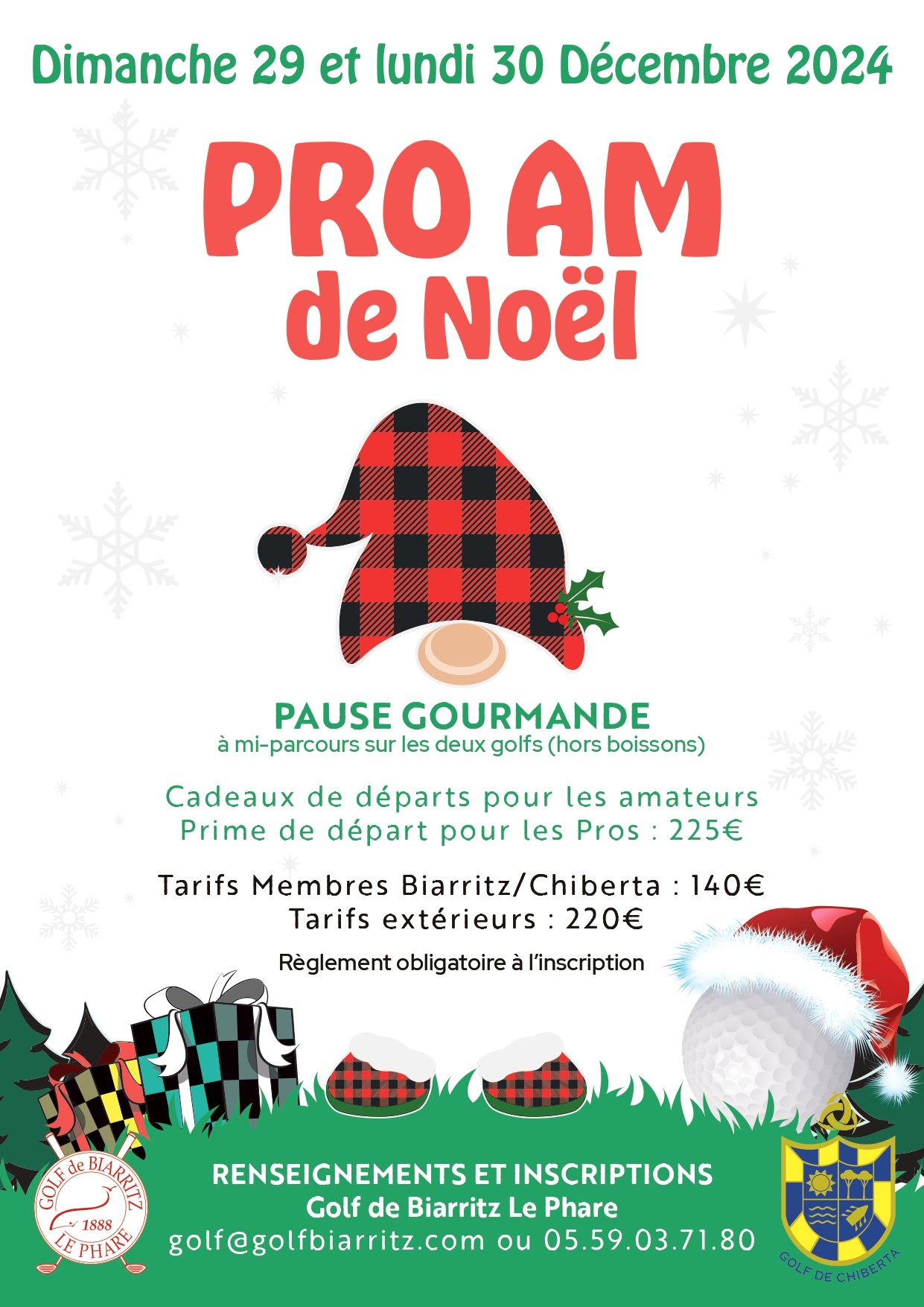 PRO AM DE NOEL - Dimanche 29 et lundi 30 Décembre 2024