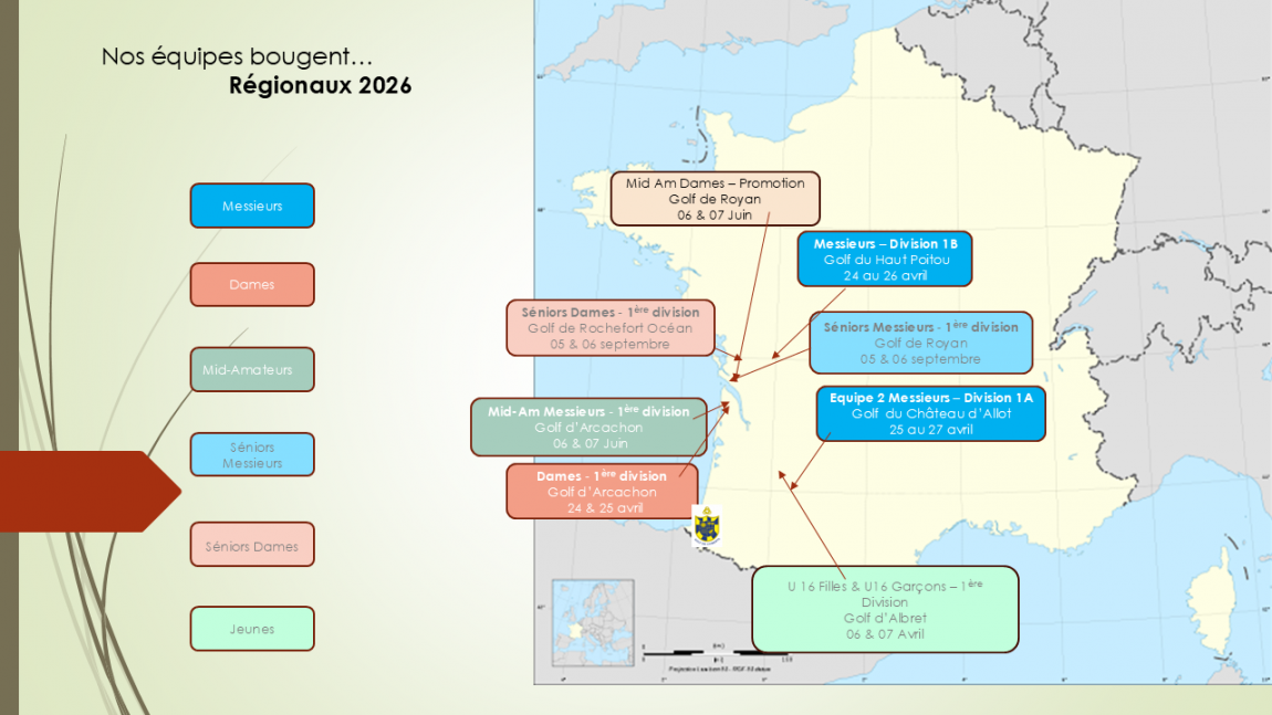 Déplacements Championnats régionaux 2026