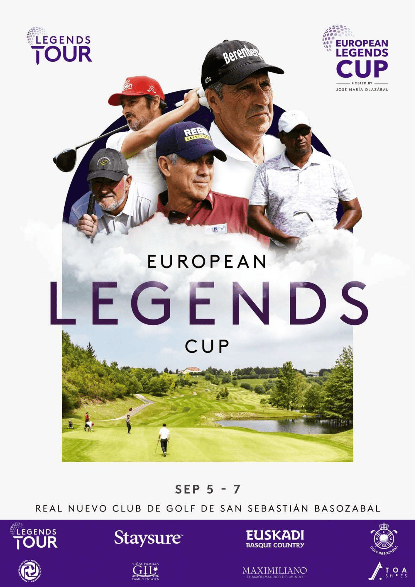 European Legends Cup - Golf de Basozabal - Du 05 au 07 Septembre 2025